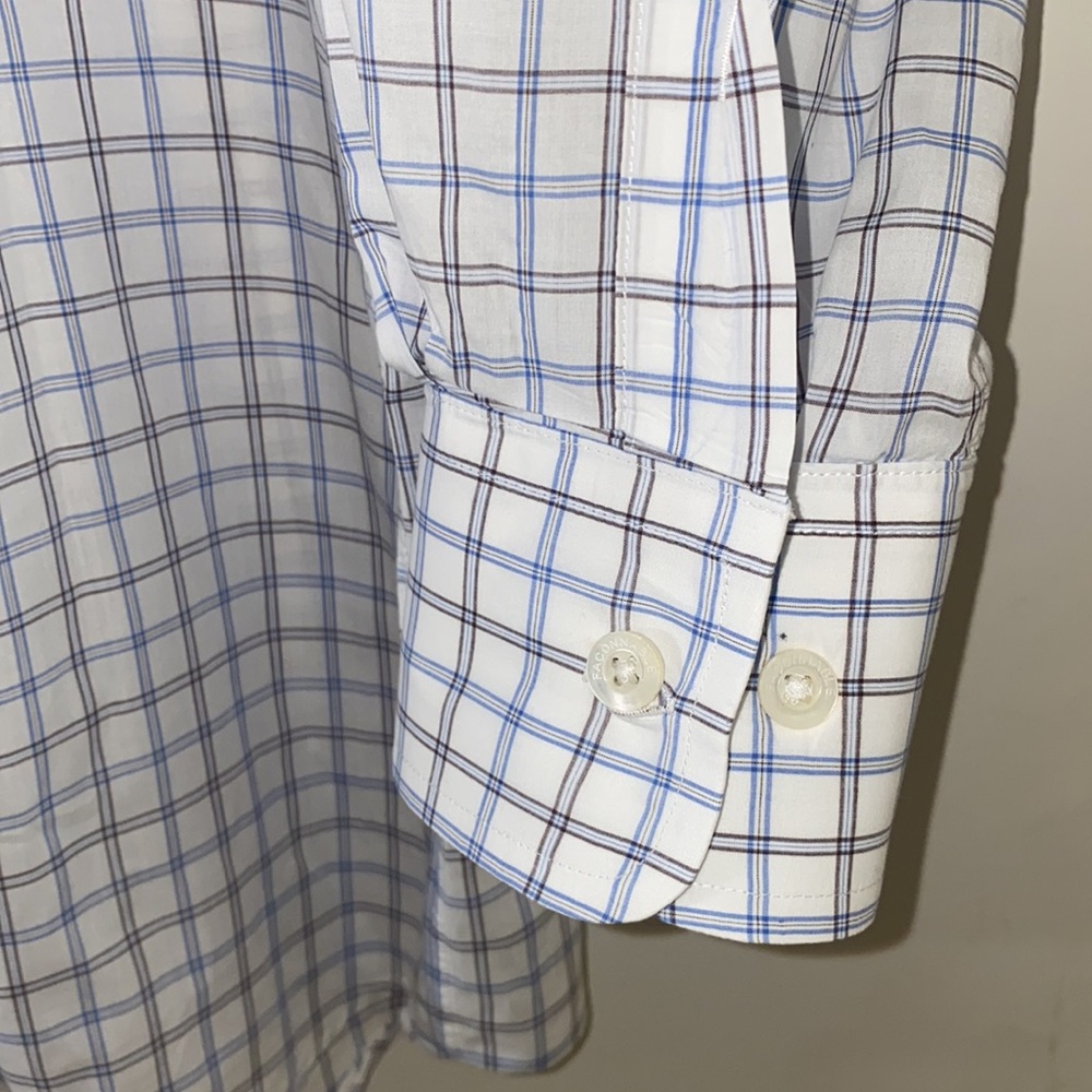Faconnable Classique Check Button Down Shirt - image 5